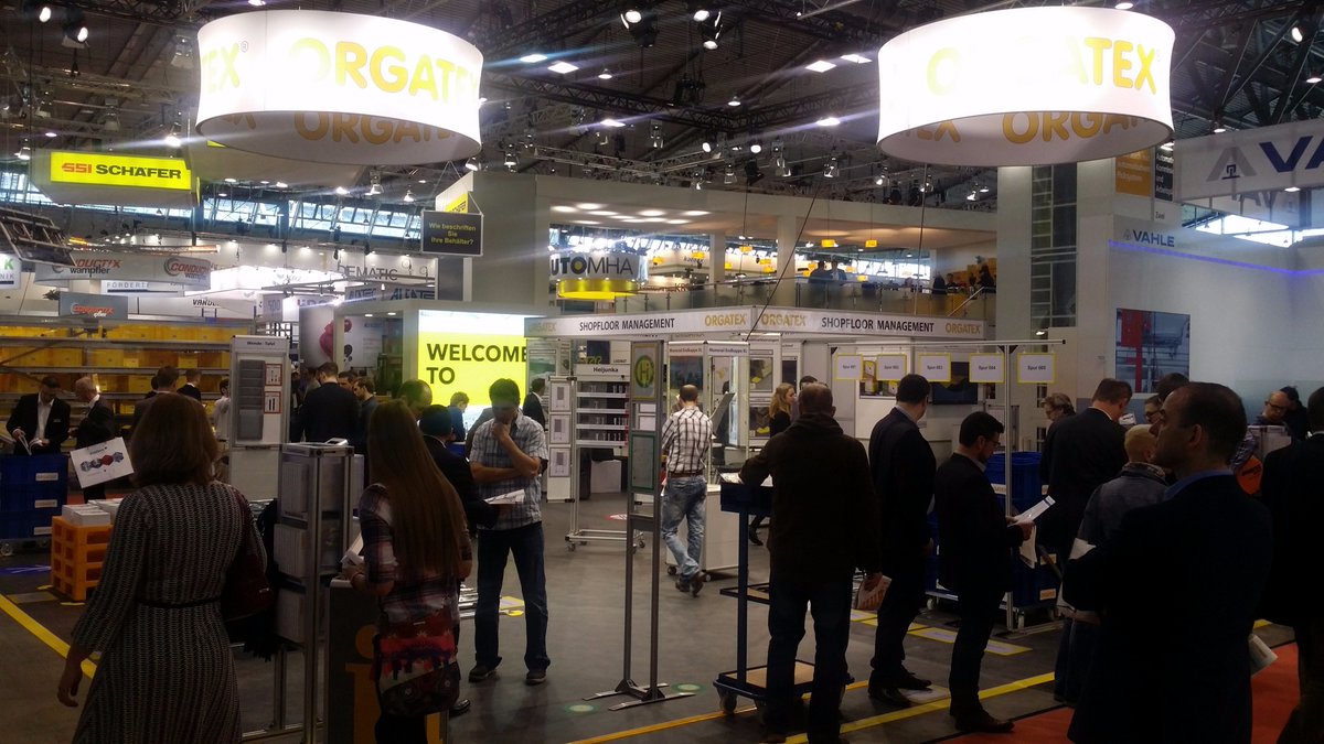 ATKrakow's tweet photo. Our partner #ORGATEX at #LogiMAT2017 @LogiMATDaily @Messe_Stuttgart #tradeshow #messe #automation #factory #equipment #lean #production https://t.co/4gib2Dms9U