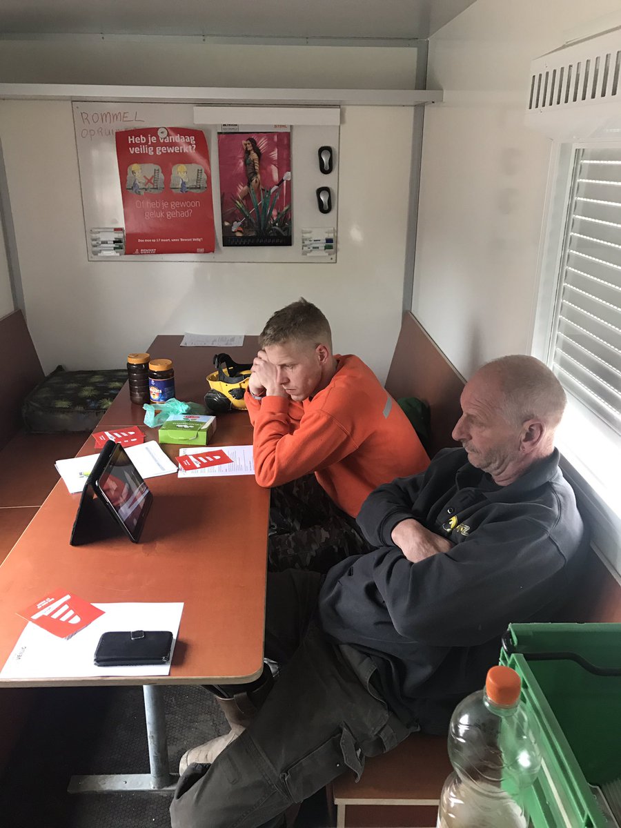 Vandaag projecten bezoeken in het kader van bewust veilige vrijdag van Bouwend Nederland.