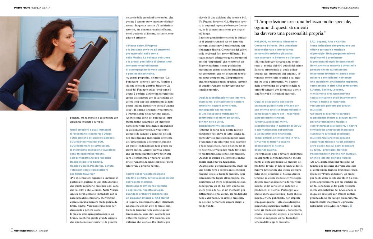 TUTTO IL MIO AMORE PER LA MUSICA: Giulia Genini si racconta

#musica #arte #cultura #giuliagenini #svizzera #ticino #pianoforte