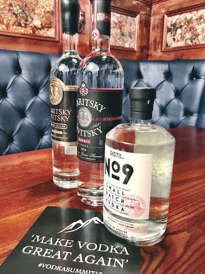 SL_VodkaUK's tweet photo. Did you see us at the Vodka Summit in London? @mdakers123 was on hand with our Ukrainian gems in @SL_VodkaUK and @DistilNo_9! #VodkaSummit https://t.co/RDWDQzawgS