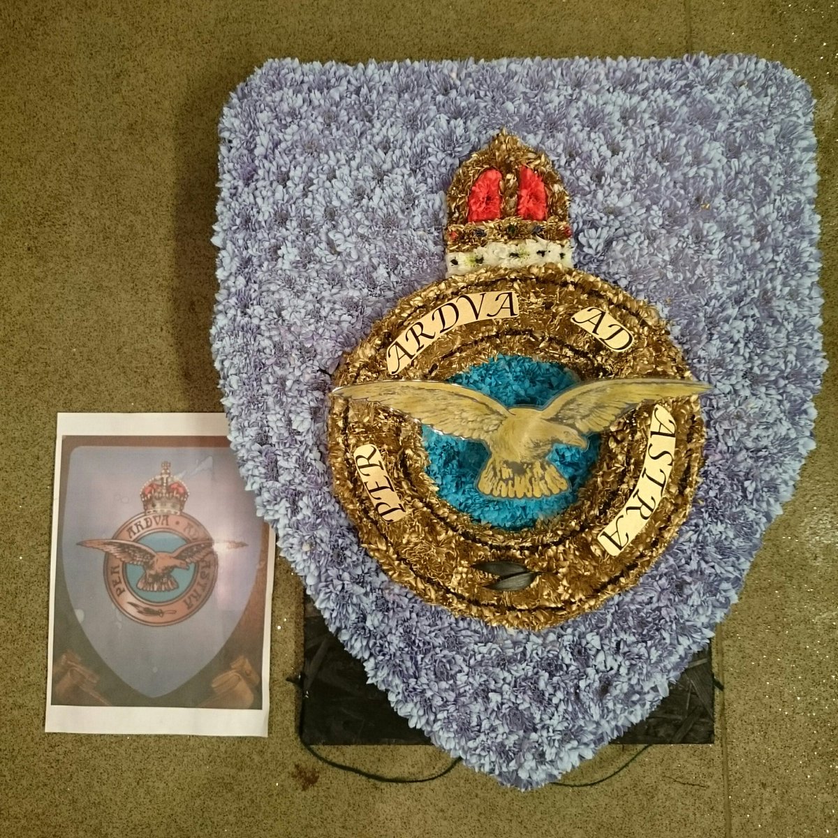 RAF Badge tribute