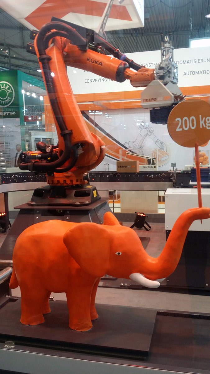 ATKrakow's tweet photo. More photos from our visit at #LogiMAT2017 #Stuttgart @LogiMATDaily @Messe_Stuttgart #Germany @KUKA_RoboticsDE @BoschGlobal @toyota_europe https://t.co/G2XlB1nBDh