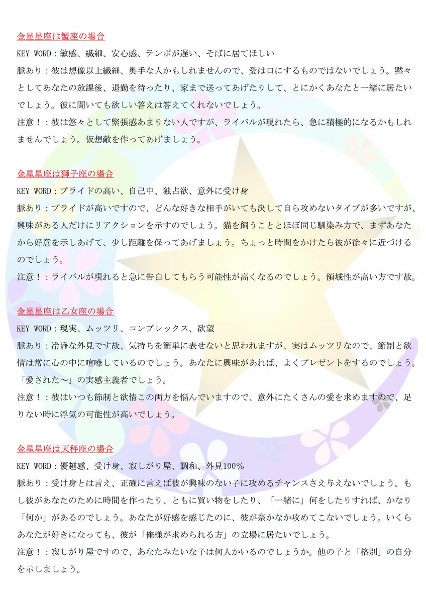 ট ইট র J M George Village こんばんは J M です 今日は 金星教えて 気になる彼が脈あり なし を話しましょう 日本語が下手ですが 大目に見てください 金星 脈あり 牡羊座 牡牛座 双子座 かに座 獅子座 乙女座 天秤座 蠍座