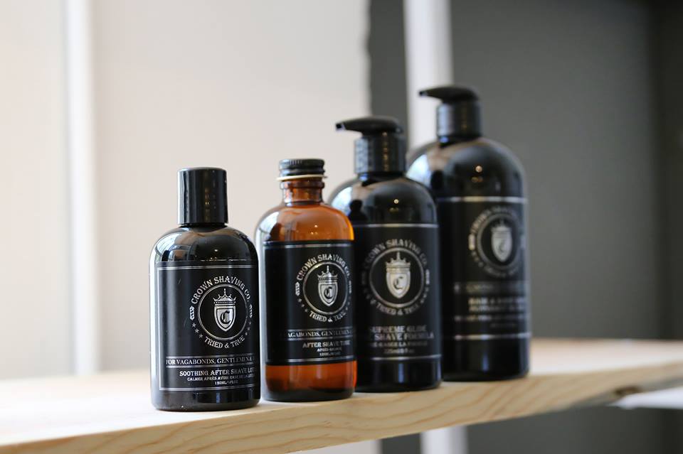 We're serving up the full lineup of <a href="/crownshavingco/">Crown Shaving Co.</a> in our shop! #yyc #barber #iamdowntown