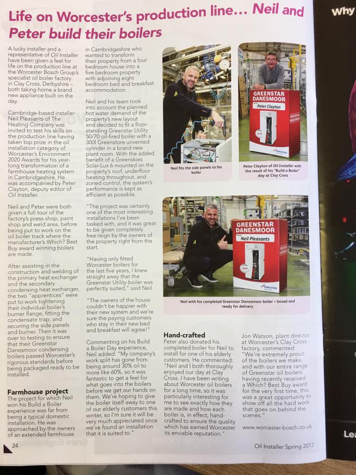 Heating_Co's tweet photo. Company Director @NeilPleasants got the chance to #BuildABoiler on the back of a successful win of the @WorcesterBosch 20/20 awards! 👏👏👏 https://t.co/XcX6SmYH3J