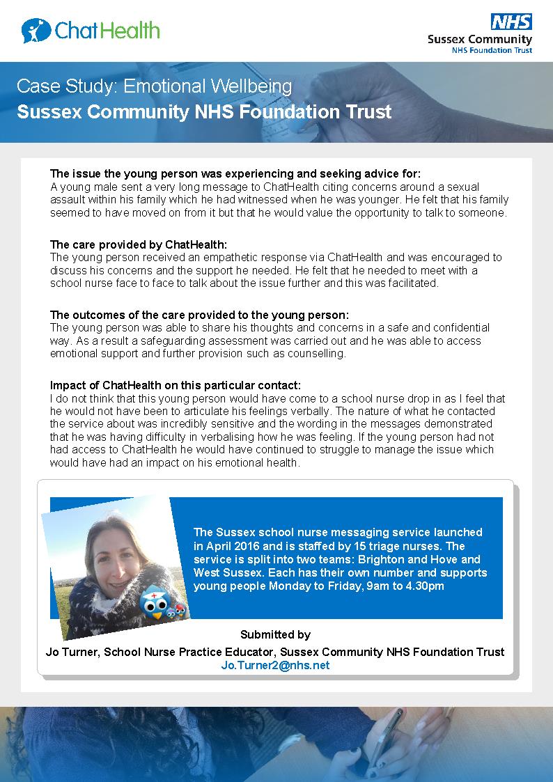 ChatHealth NHS tweet media