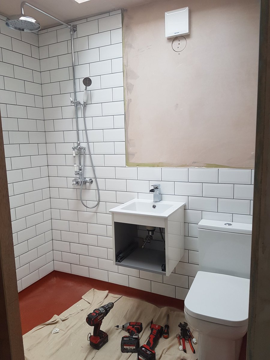 Little en suite shower room going in. 
<a href="/milwaukeeuk/">Milwaukee tools</a> tools day