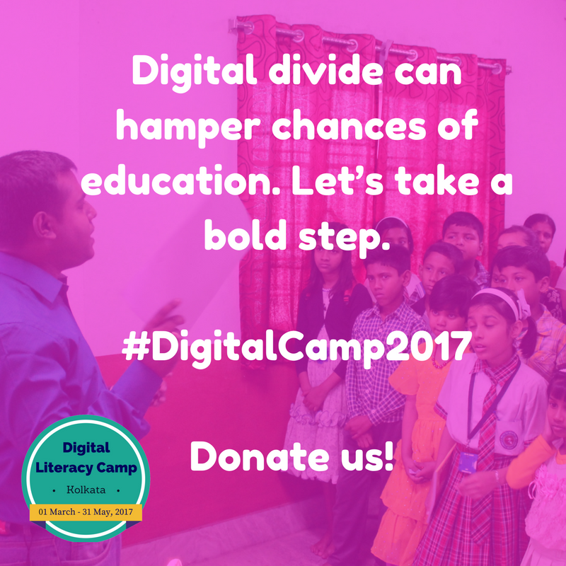 digitalcamp2017's tweet photo. Digital divide can hamper chances of education. Let’s take a bold step. 

#DigitalCamp2017

Donate us! https://t.co/dbToXGliUp https://t.co/bsxr3pgWZo