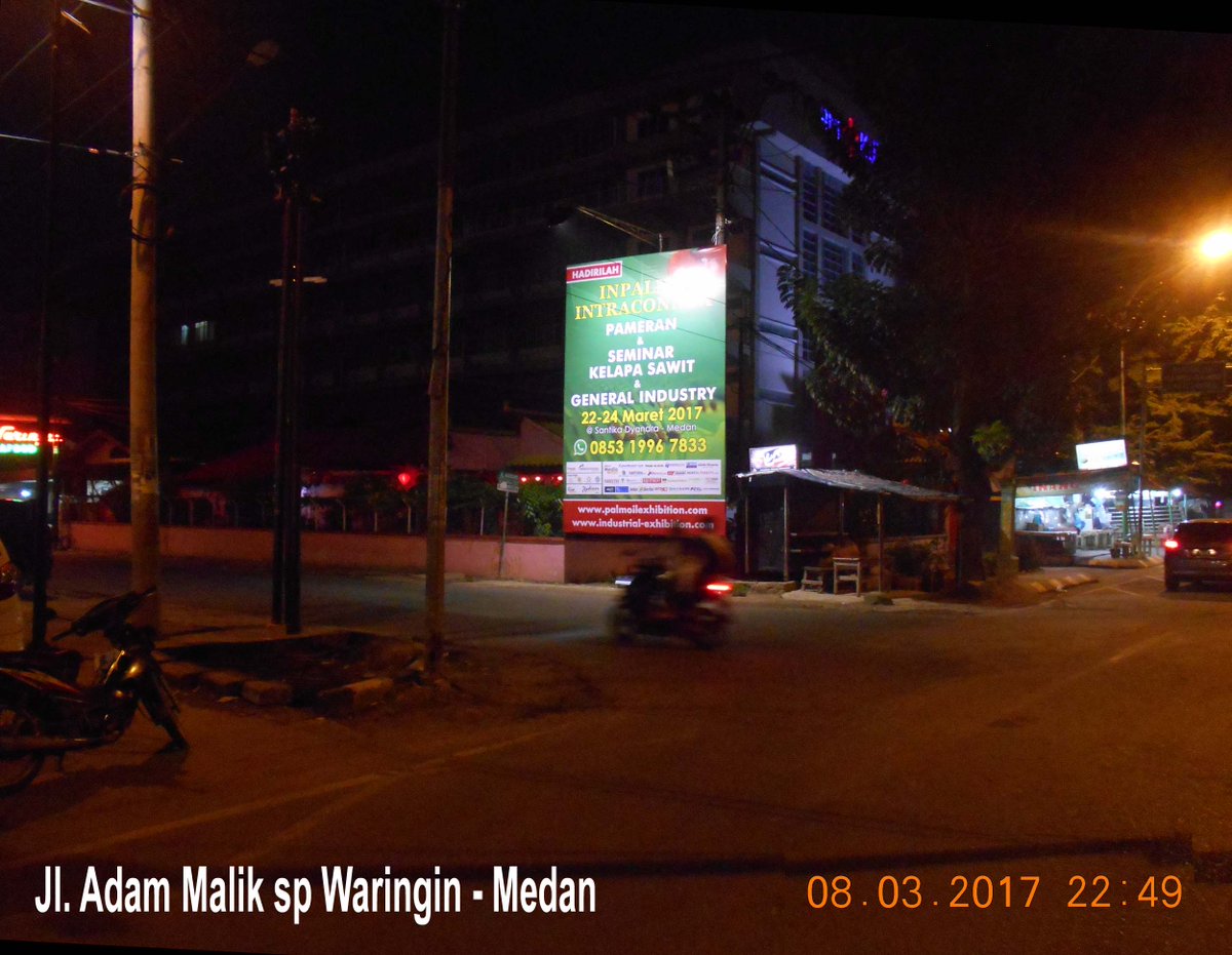 INPALME's tweet photo. "Night Visual" Promotion of 5 days to go for International Palm Oil Exhibition INPALME on 22-24 March 2017at Santika, Medan #palmoil https://t.co/mF3EOWAxTf