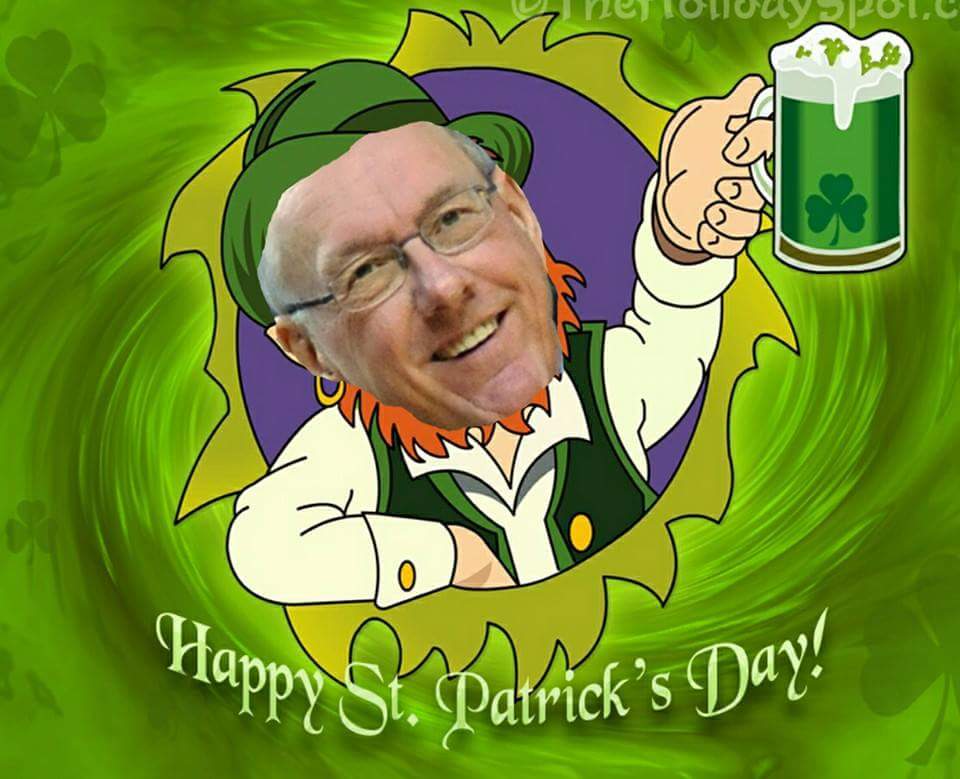 Cusememes's tweet photo. Happy St. Patrick's Day #OrangeNation ! 🍊🍀🍻 https://t.co/8RnC4uXrVq