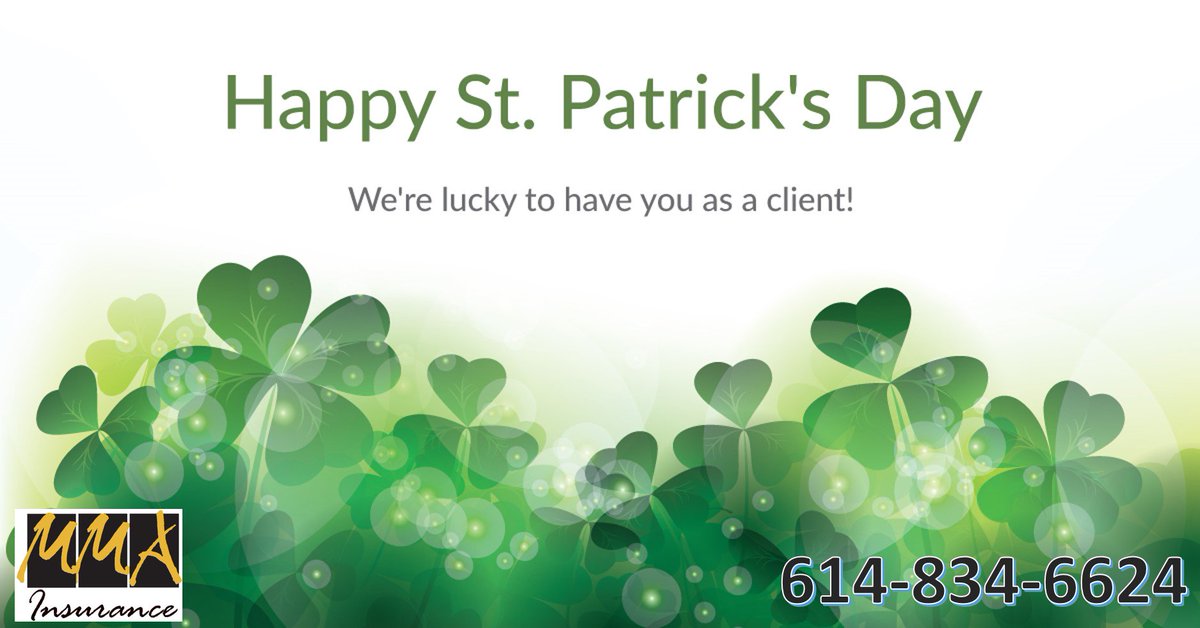 MMAInsuranceOH's tweet photo. Happy St. Patrick's Day! Thank you to all of our clients! We are lucky to have each of you. #green #lucky #clients #mmainsurance #happy https://t.co/BIStZQJ4XD