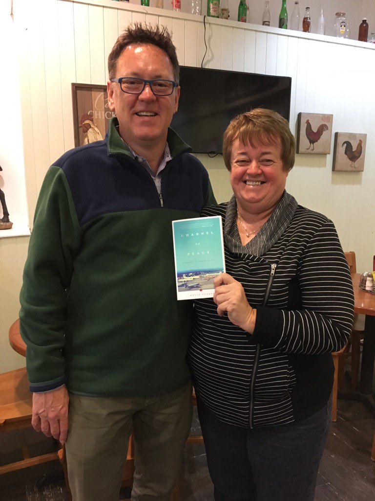 gandercommerce's tweet image. @KevinTuerff book signing CNA Gander 10-11and Bookworm 12-3 today. "Channel of Peace-Stranded In Gander on 9/11"