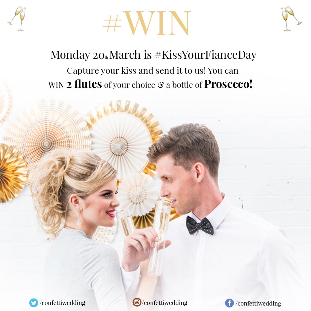 ConfettiWedding's tweet photo. #FreebieFriday π Follow these steps & #ConfettiBride to #WIN a pair of flutes & Prosecco! π₯ Choose: https://t.co/5WnjRmeZlY https://t.co/H8BJi7YRH1