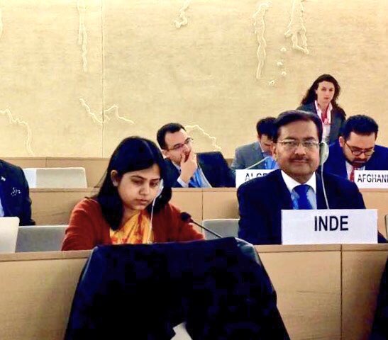 NewscastGlobal's tweet photo. India lashes out at Pakistan describing it as the “World’s #TerrorismFactory” at #UNHRC, also accused it of violation of #HumanRights https://t.co/CZ7BLTmsAm