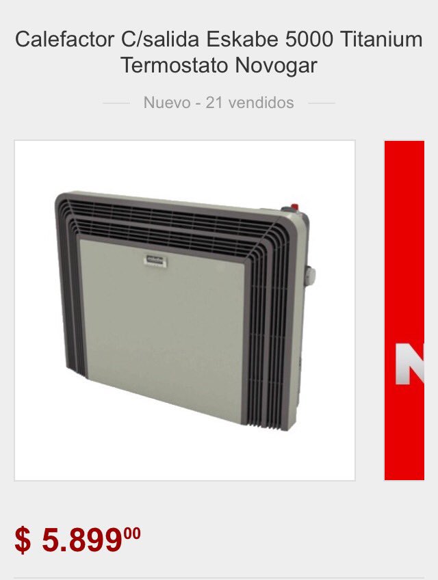 JBonifacio's tweet photo. Cuando abusar de los precios se hace cotidiano #hoy @NovogarOnline 5899 mientras que @fravegaonline 9679 por el mismo producto https://t.co/KqZcmnaMP9