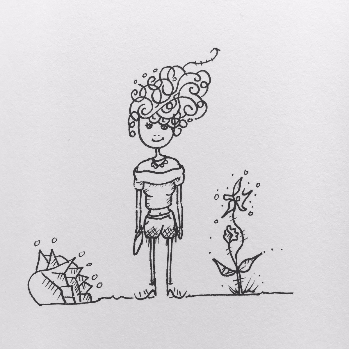 DecyDesign's tweet image. Hairday... #illustration #art #gallery #women #birds #doodle #draw #pencil #sketchbook #hairstyle