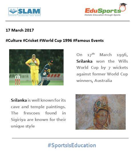 sportsisedu's tweet photo. #Cricket #WorldCup #CricketWorldCup #SriLanka #FamousEvents #SportsIsEducation https://t.co/nPckcoifRn