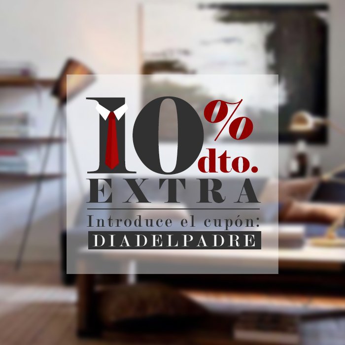 Celebramos el #Diadelpadre con un 10% #descuento y envío #gratis hasta el Lunes! >>bit.ly/1Pvhyf1 #cupon #decoracion #hogar
