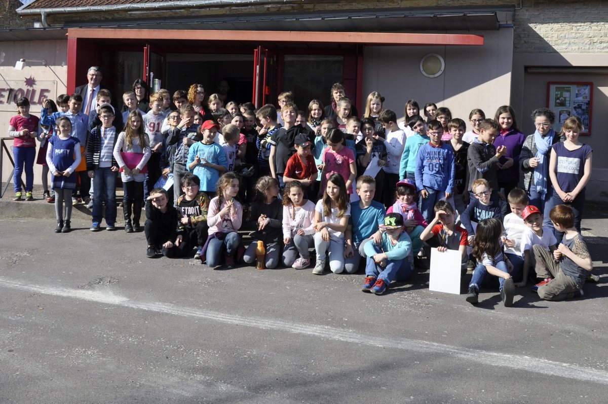 Les CM de FAVERNEY rencontrent Mr MARIOT, président de Terres de Saône.