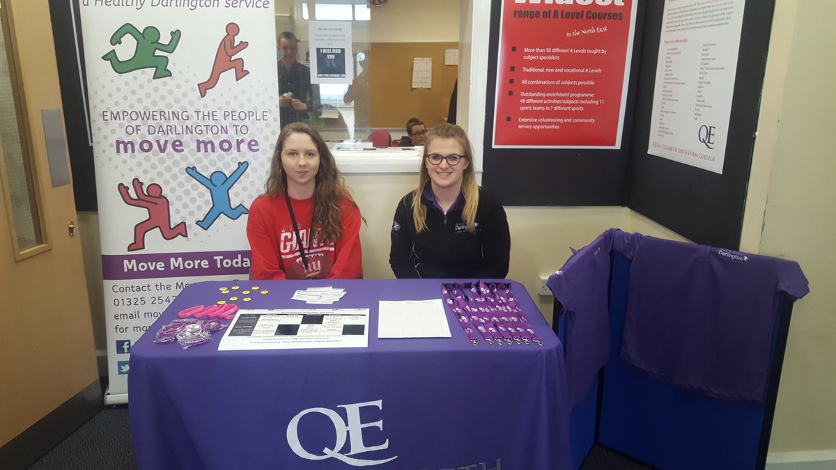 QESportsMaker's tweet photo. Come along and get information on our @QESFC and @thisgirlcanqe activities and @HealthyDton activities! #thisgirlcan #makeadifference https://t.co/lGzLtZkBuw
