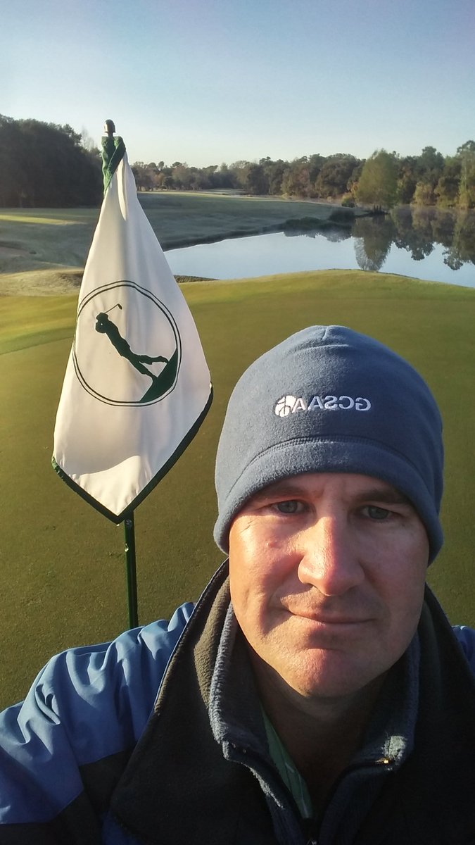 BryceGibson8's tweet photo. Haven't had many chances to wear my new hat @GCSAA #patchyfrost #myoffice https://t.co/Wcuo0bakIA