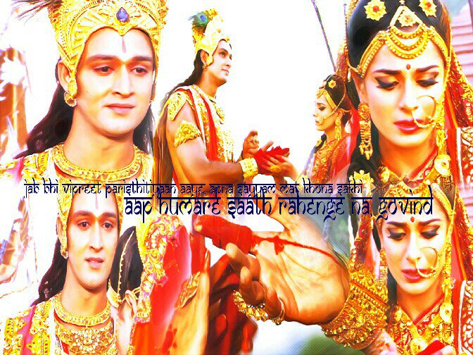 pikaxchocolate's tweet photo. Few edits made by me 😊
#Ajabde #KrishnaAndDraupadi #KrishnaAndRukmini #ArjunAndSubhadra https://t.co/jHq7kPKsJd