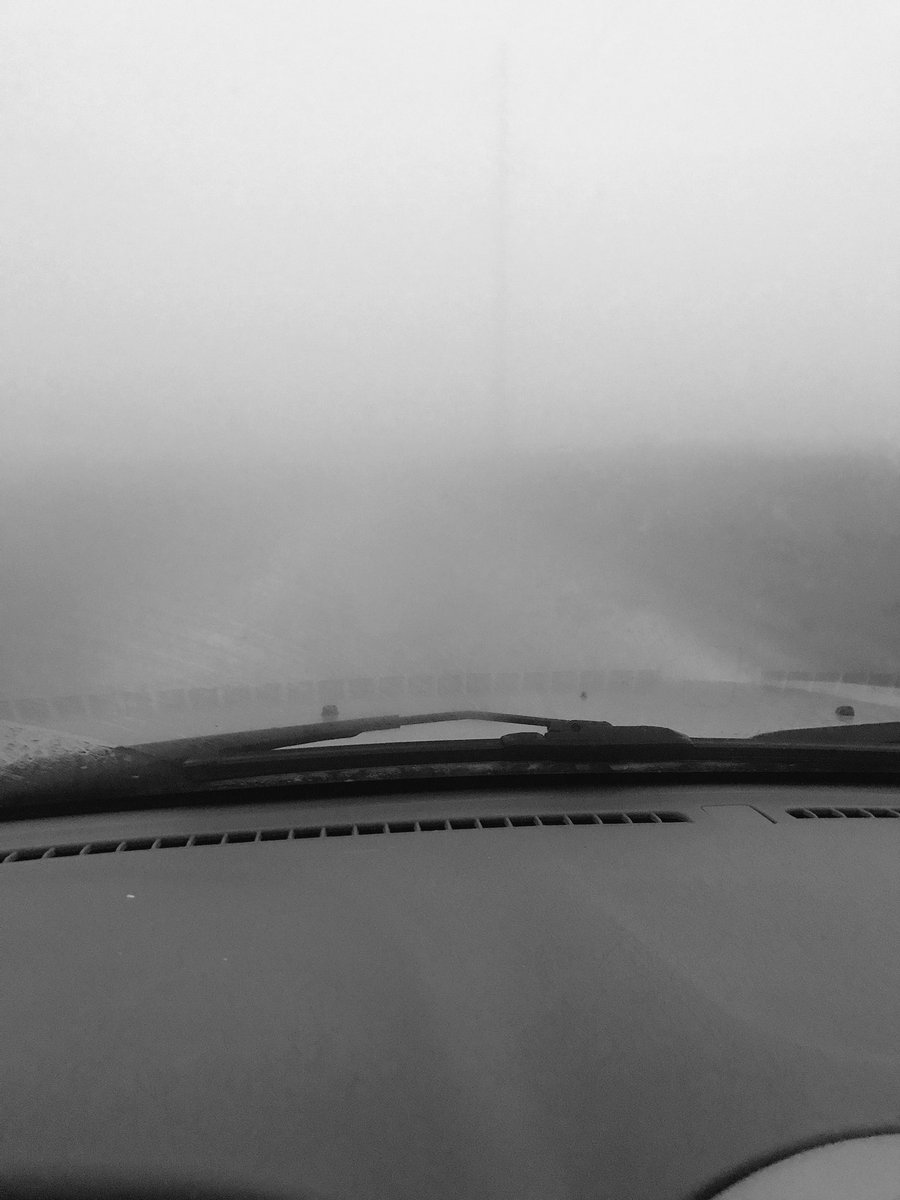 TylerGegen's tweet photo. My drive to work this morning...making blind turns on a prayer! #fogfordays https://t.co/tPmcxiZgyP
