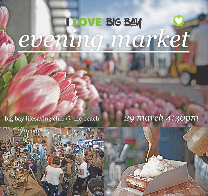 29 March @ 4:30pm ~
Catch us at Big Bay for an evening food + goods market watching the sun going down 🌻#bigbay #capemarkets #CTkitesurfing