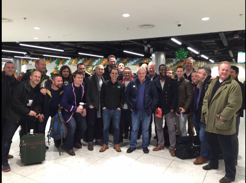 Hammersmith &amp; Fulham RFC arrive in Dublin for the Stuart Mangan Memorial Cup. accompanied by new coach Warren Gatland!