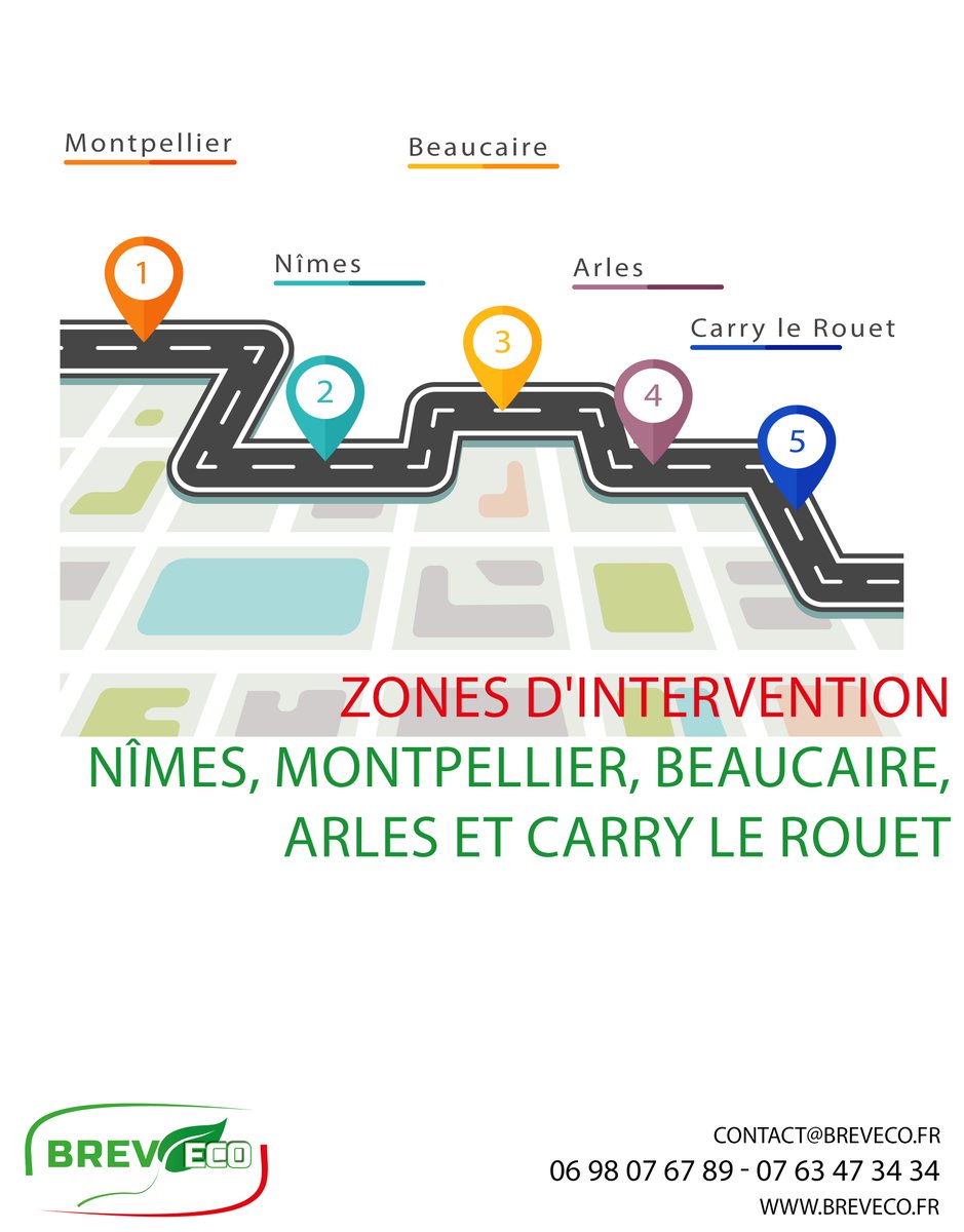 BrevecoNet's tweet photo. Zones d'intervention : Nîmes, Montpellier, Beaucaire, Arles et Carry le Rouet. 0698076789 - 0763473434 Email: contact@breveco.fr https://t.co/EnwMMsDwC0