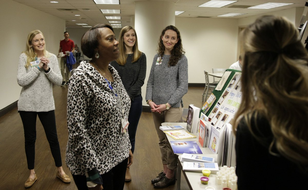 ugagr's tweet image. Students in the FACS Child Life program help promote Child Life month by hosting a booth at Piedmont Athens Regional bit.ly/2nMqjdw