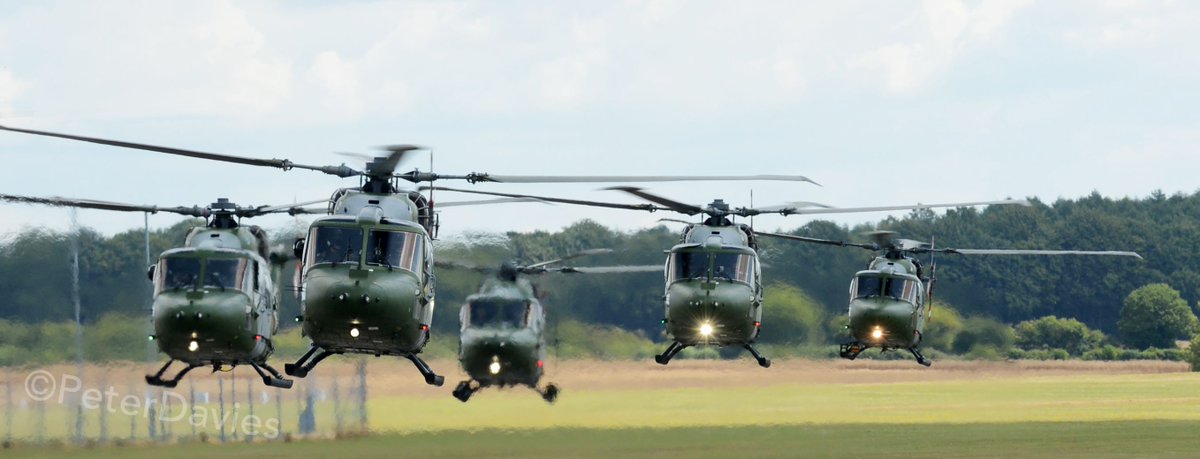 The Army decommissioned the Lynx Mk 7 in July 2015 (pic by Peter Davies). Today the Royal Navy's decommissioning fly-past here is at 1445