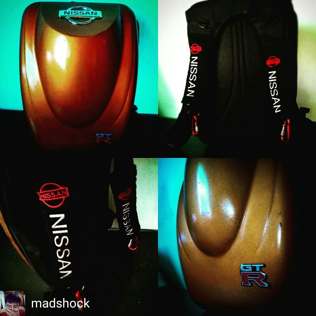 LivableTech's tweet image. Nissan GTR inspired backpack bag in a whole new level 😱 

@Regrann  &amp;amp; #Repost  from @madshock 

#car #nissan #gtr #backpack #bag #design