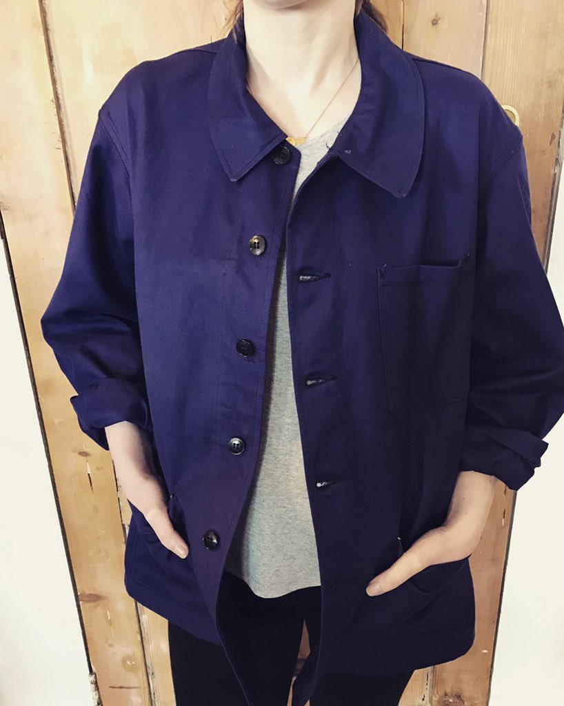 Vintage French work wear jackets are now in #vintage #French #workwear #SHOP #normanroad #stleonardsonsea