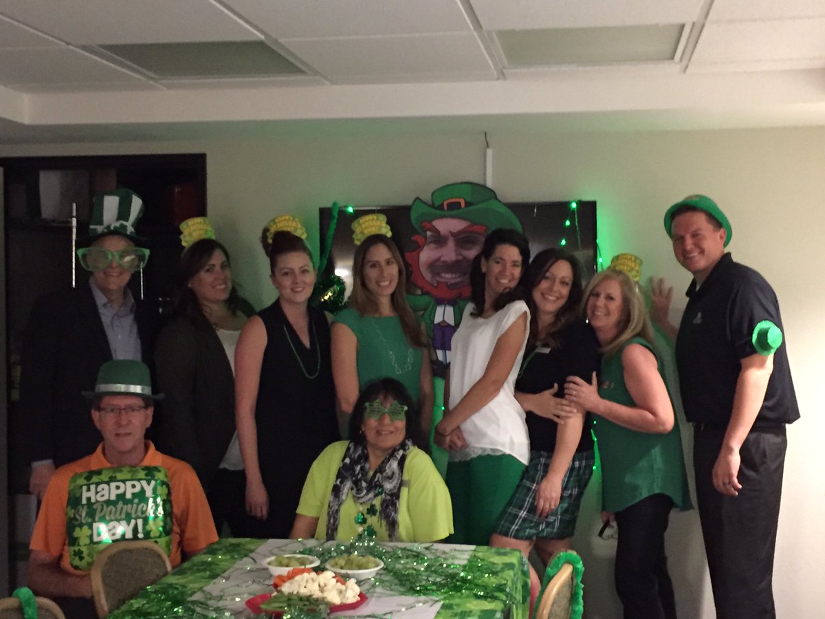 HiltonTapatio's tweet image. Not much pinchin' going on in the Sales &amp;amp; Mktg dept. Everyone is wearing their green and building team camaraderie!  #HappyStPatricksDay