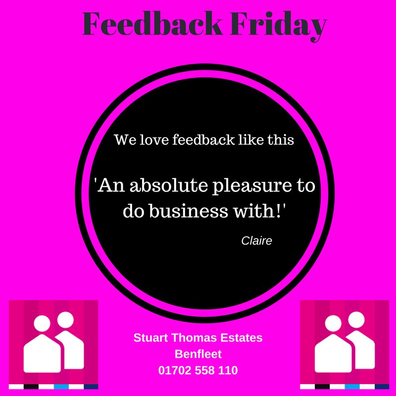 stestates's tweet photo. What an Amazing Week at #stuartthomas #feedbackfriday #Benfleet #Thundersley #Hadleigh ** Call us for a free valuation 01702 558110 ** https://t.co/JIso2Xio87