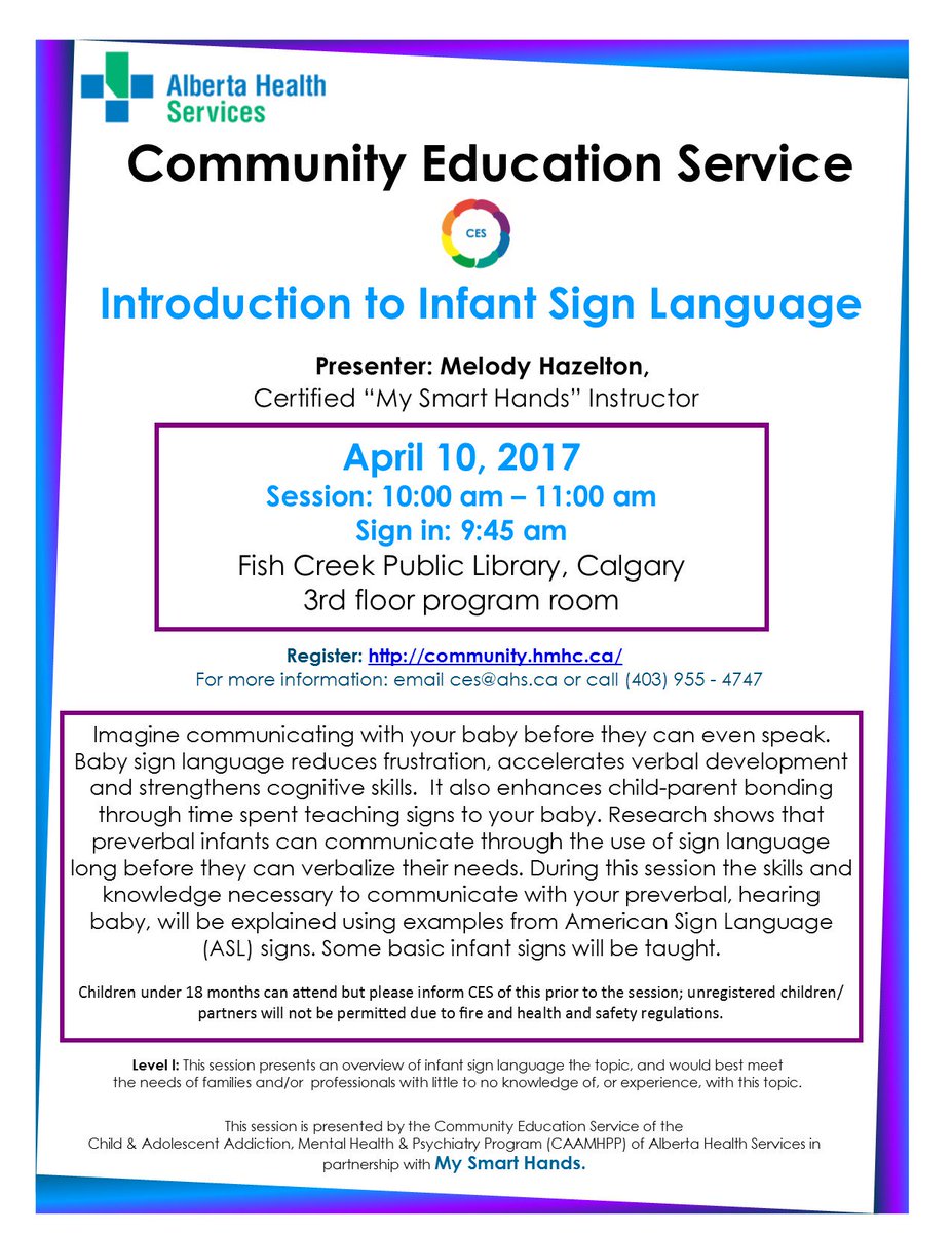 CES_AHS's tweet image. April 10 Introduction to Infant Sign Language. FREE session at FishCreek Public Library - bring your infants along! bit.ly/2dmMgLz