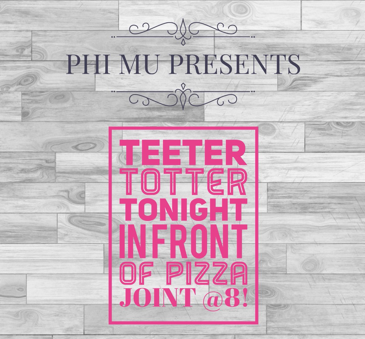 PHIMU_USCA's tweet photo. Hey everyone make sure yall come and help us raise awareness for Children's Miracle Network Hospitals!  24 hours of non stop teeter totter! https://t.co/eAjNlfGvh6