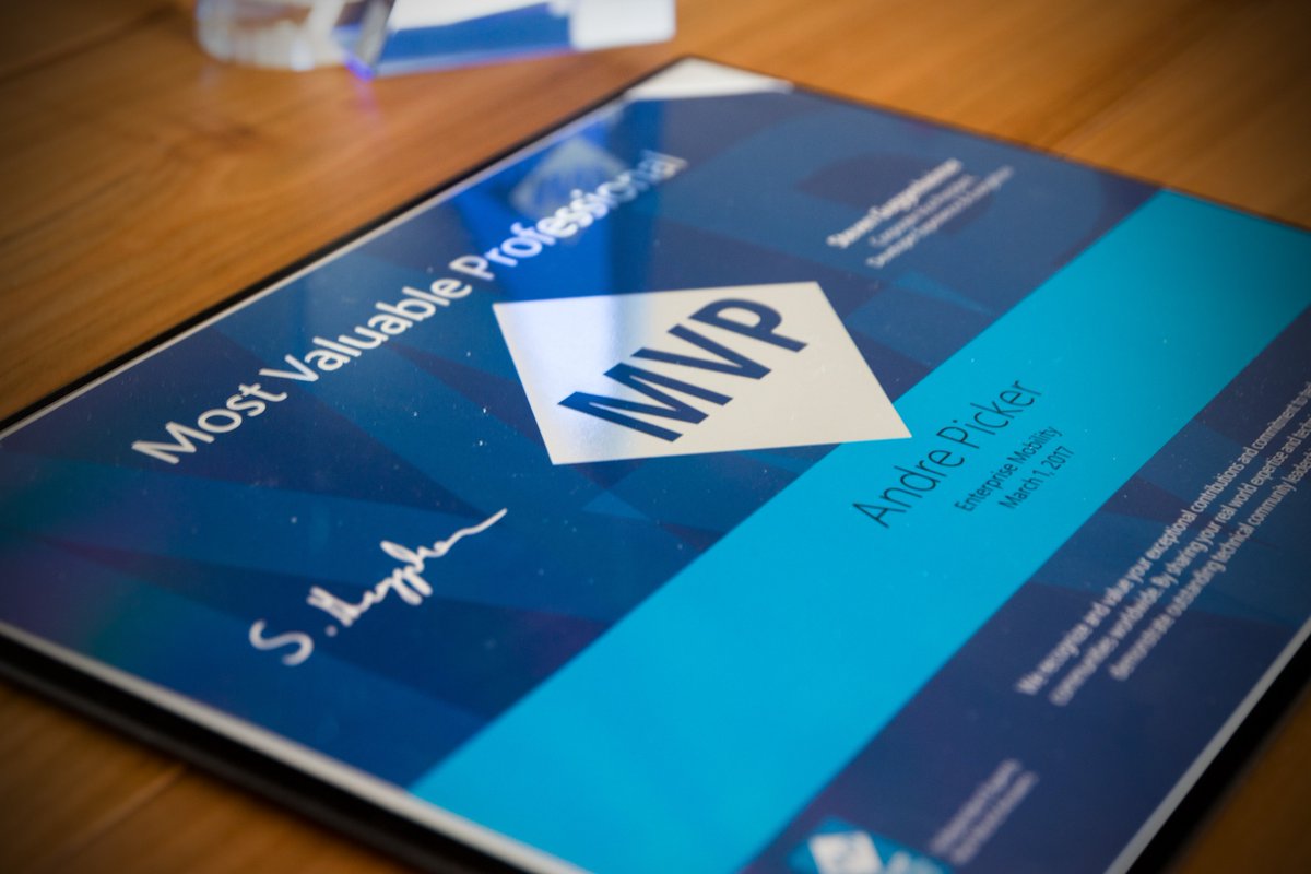 clientmgmt's tweet photo. Just received my Microsoft MVP Onboarding Package, It looks fantastic. Thx @MVPAward and @MicrosoftDE. #mvpbuzz #configmgr #sccm https://t.co/G1j94SOKPl