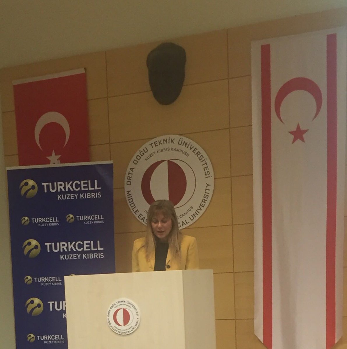 IoTIgnite's tweet photo. Rektör Prof.Dr. Nazife Baykal Hackathon açılış konusmasını yapıyor @ODTUKuzeyKibris @Ardictech https://t.co/sv1CFaJIgM