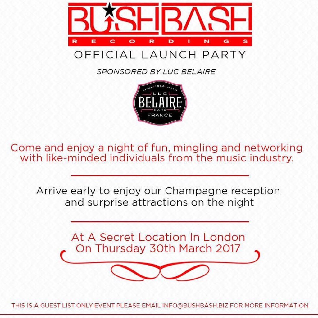 Looking forward to the industry coming together for this special night <a href="/McBushkin/">MC BUSHKIN</a> Record Label Launch 🎉🎉🎉 #Vibes #Loveovereverything
