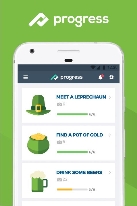 joinprogressapp's tweet image. This is how we&apos;re tracking progress this St. Patty&apos;s Day! What about you?

#StPatricksDay #StPattysDay #JoinProgress