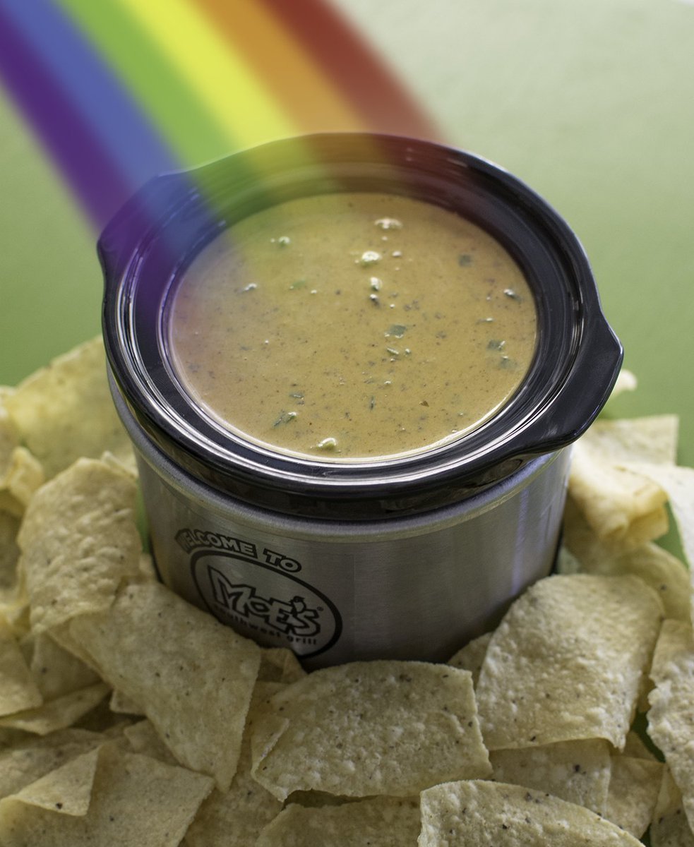 Moes_HQ's tweet photo. IT'S BACK: We're picking 3 random person to win a #StPatricksDay personal pot of Chili Con Queso aka liquid gold! RT to enter. https://t.co/qJBp7q9toH