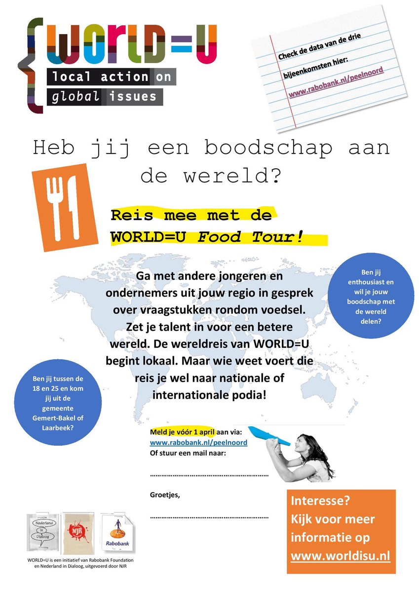 AngelikavdVen's tweet photo. Wil je netwerken, ondernemers ontmoeten én iets bijdragen aan een betere wereld? Reis mee met @worldisu Food Tour https://t.co/gMeEnUDUKl https://t.co/WjbakXE9BK