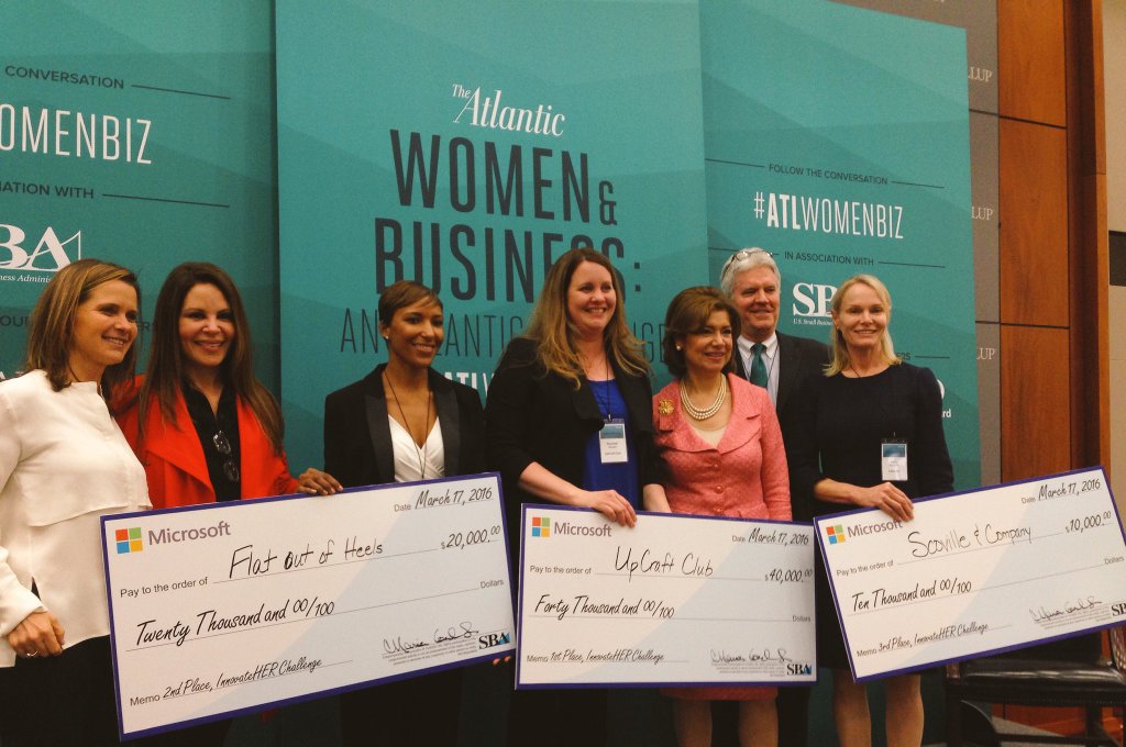 UpCraftClub's tweet photo. One year ago we won the @SBAgov #InnovateHER competition including $40,000 from @Microsoft! This helped fuel new innovations! #sewpaperless https://t.co/TRzoCfyG48
