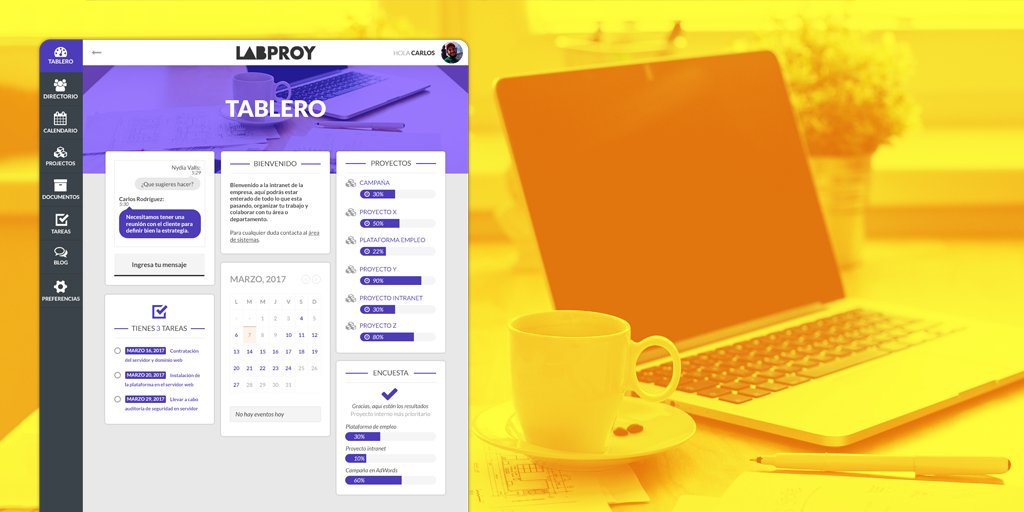 projectLABmx's tweet image. projectLAB es una #intranet fácil de usar, no necesitas una gran inversión y se adapta a las necesidades particulares de tu organización.
