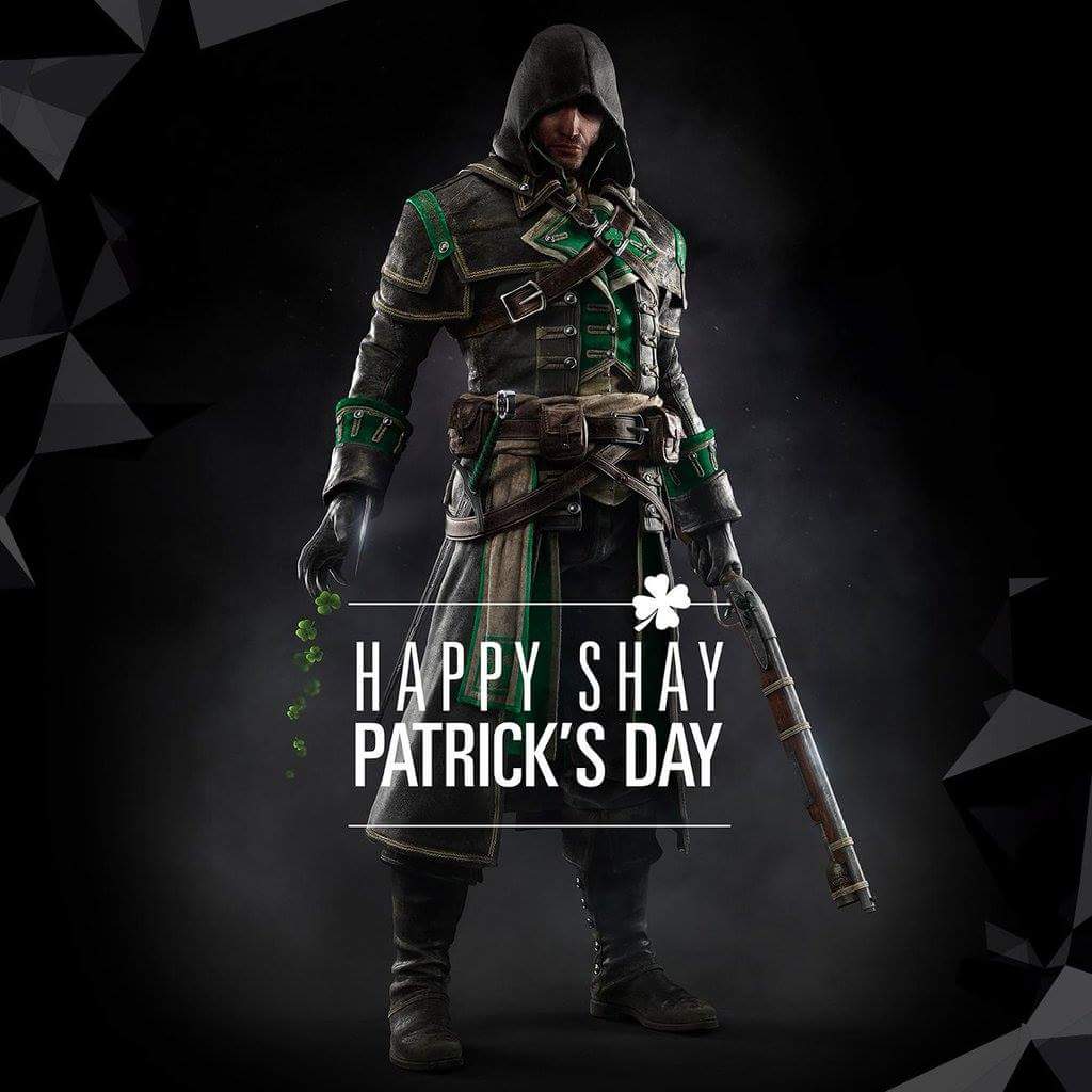 AndrewTaitz's tweet photo. Happy Saint Patrick's Day! @assassinscreed @pio_steven https://t.co/eKVBp7MGxt
