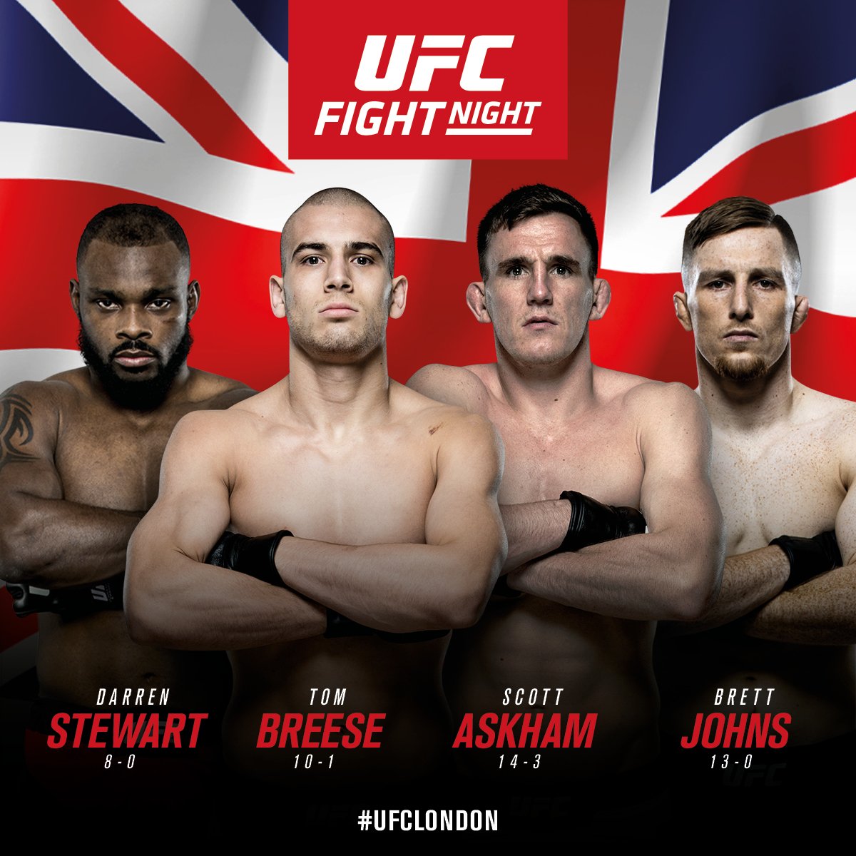 UFCEurope's tweet photo. The British are coming!! #UFCLondon 🇬🇧 https://t.co/VXKLrH1fzB