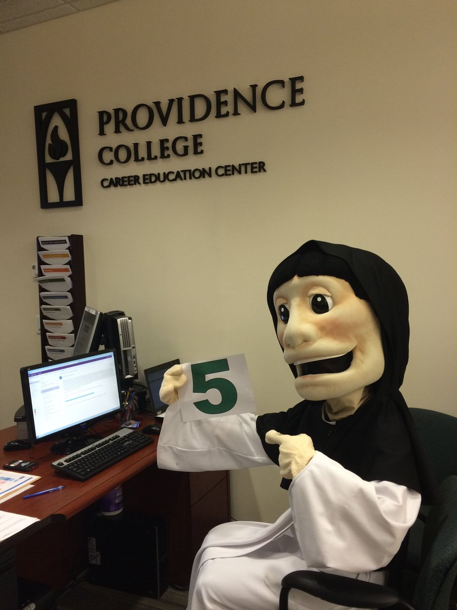 PCcareers's tweet photo. Friar Dom is getting #FriaredUp for the #FriarSpringExpo in 5 days! Are you ready? @PC_SAServices @PCAthletics @PC_SAAC https://t.co/qlpY9M6pIg