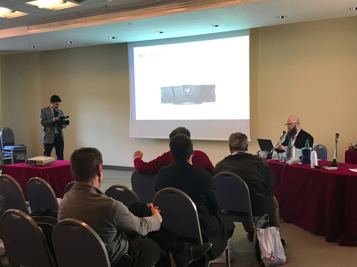 jaccova's tweet photo. Our own Rick Hannah presenting and demo-ing @CloudianStorage at @BigTec_IT event in Rome https://t.co/KBqPRgzxvG